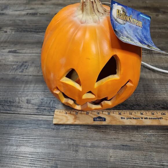 HallowScream foam spooky Jack-o-lantern. Light up Halloween decoration vintage - Picture 9 of 10